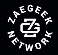 zageek network logo on a black background